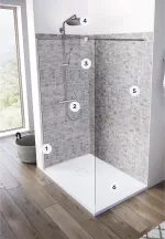 Douche italienne moderne legendee