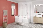 Combiné baignoire-douche sécurisé